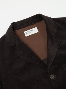THREE BUTTON JACKET IN LICORICE CORD
