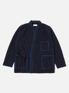 BLANKET KYOTO WORK JACKET IN NAVY STUDIO WOOL MIX